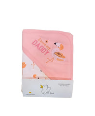 Pelican Wrapping Sheet/Hooded Blanket/Peach