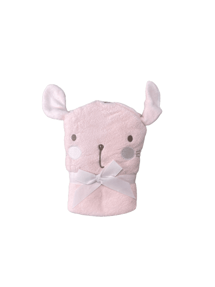 Bath Towel Pink Rabbit