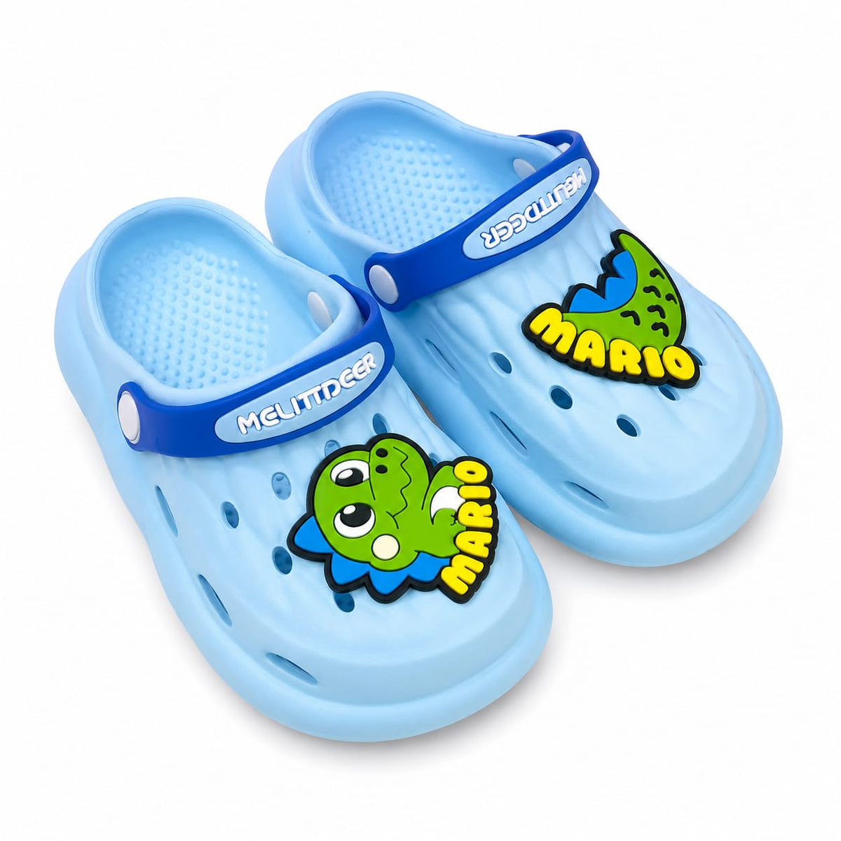 Kids Super Mario Crocs Blue