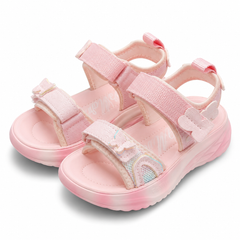 Baby Girl Pink Butterfly Sandal with Strap
