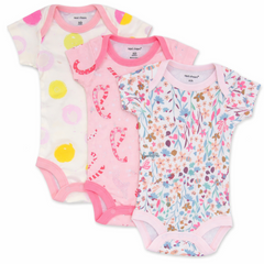 Newborn Month Half Sleeves 3PC Body suit Sets