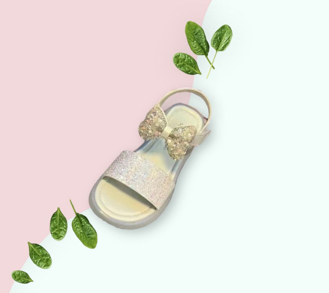 Baby Girl Shimmer Bow Sandal
