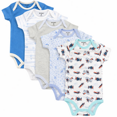 3-6 Month Half Sleeves 5PC Body suit Sets