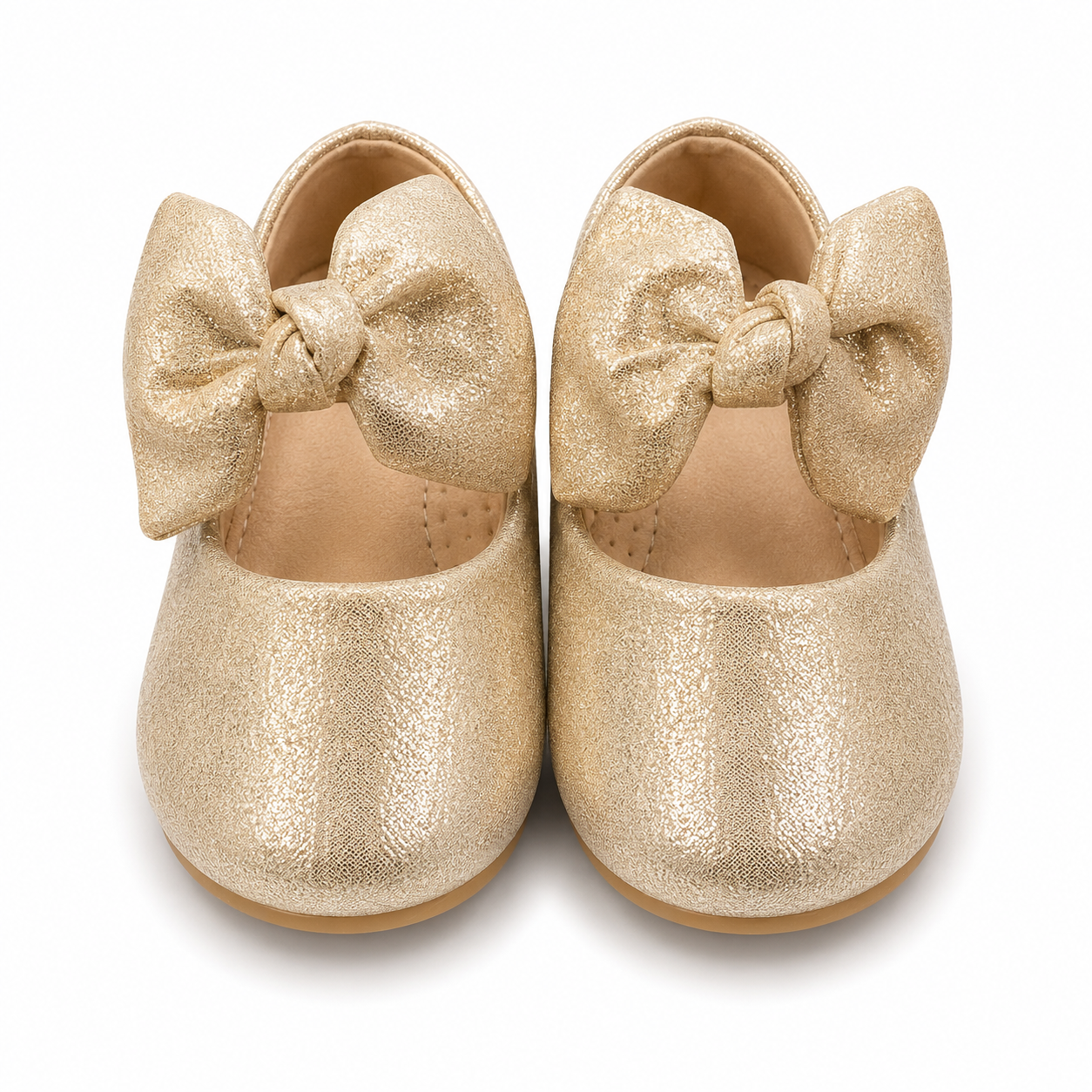 Baby Girl Golden Party Pumps