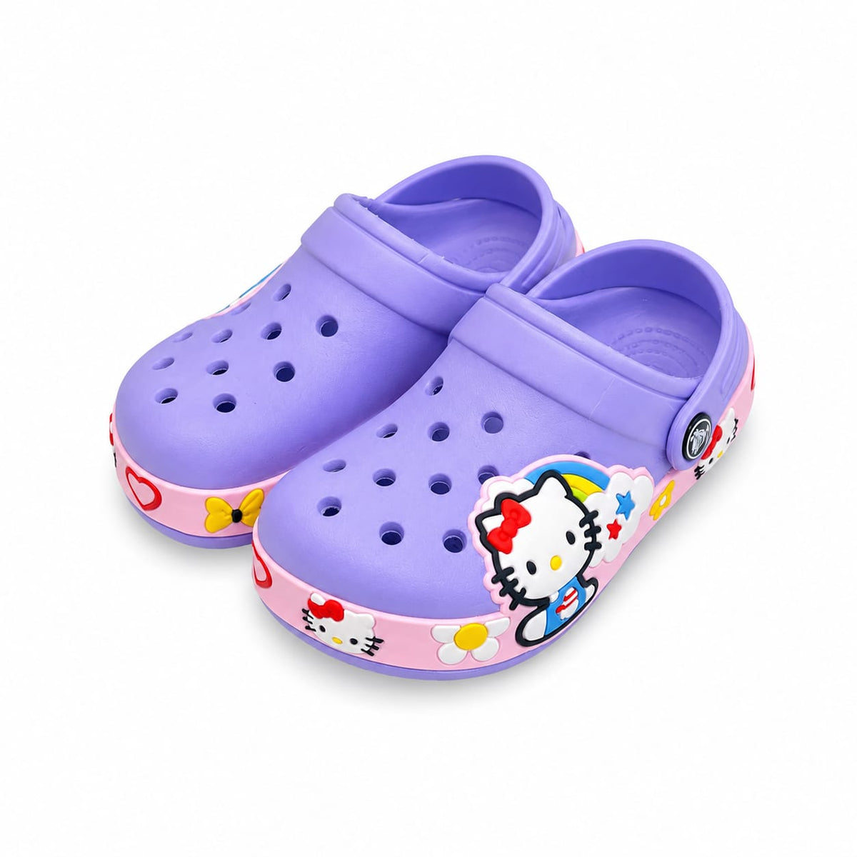 Purple Hello Kitty Crocs