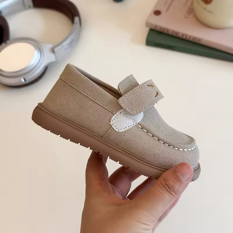 Beige Suede Baby Boy Shoes