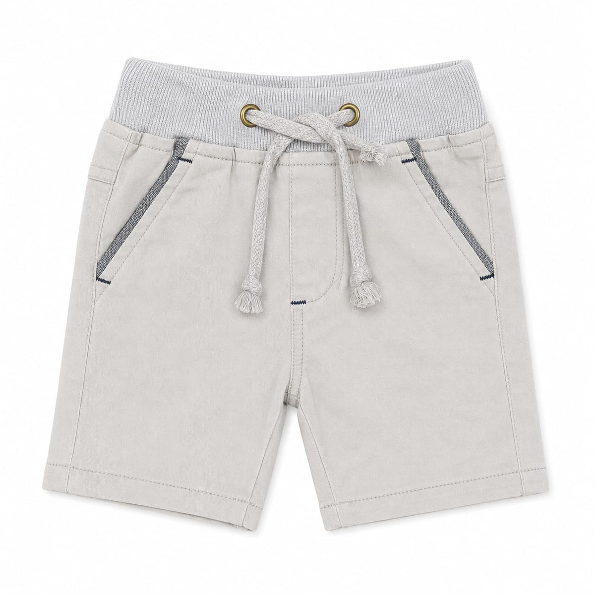 Baby Boy Round Lastic Short - Grey