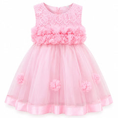 Pink Floral Flower Dress