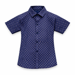 Half Sleeves Navy Blue Shirt