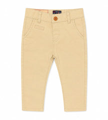 Baby Boy Beige Cotton Pant