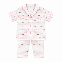 Pink Stripes Cotton Night Suit