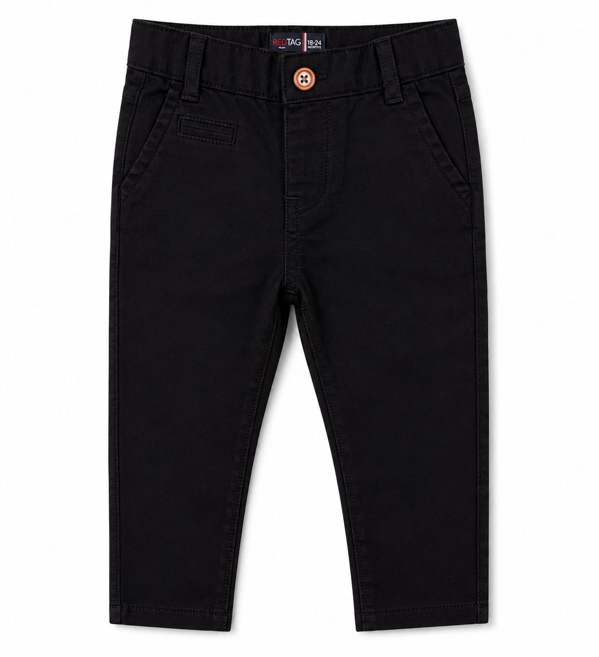 Baby Boy Black Cotton Pant