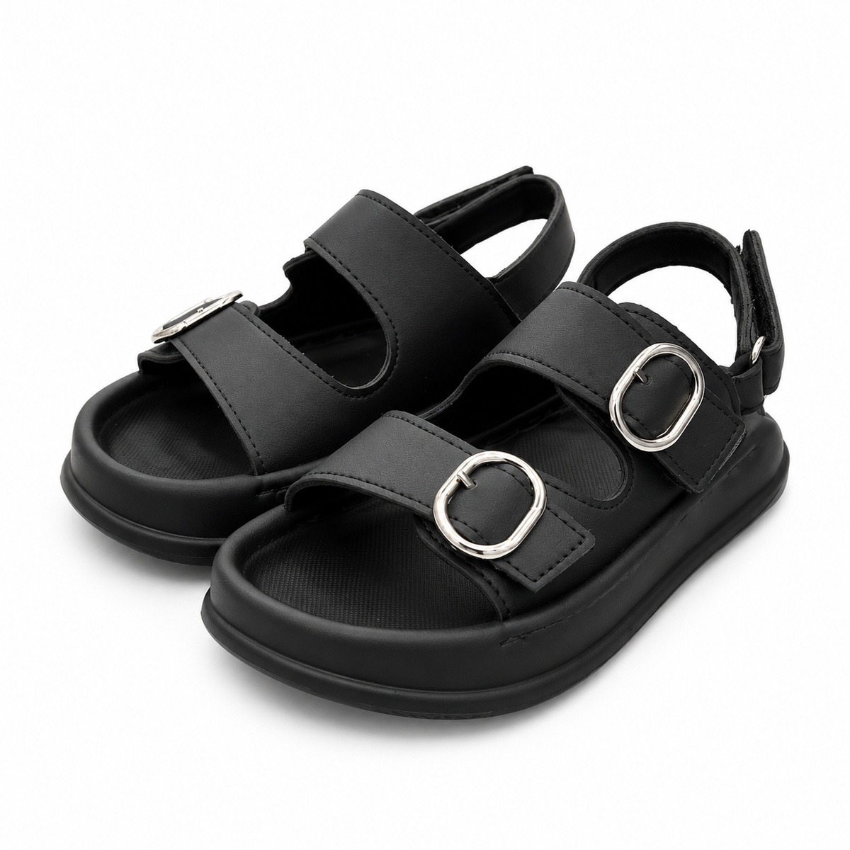 Baby Boy Black Strap Sandal