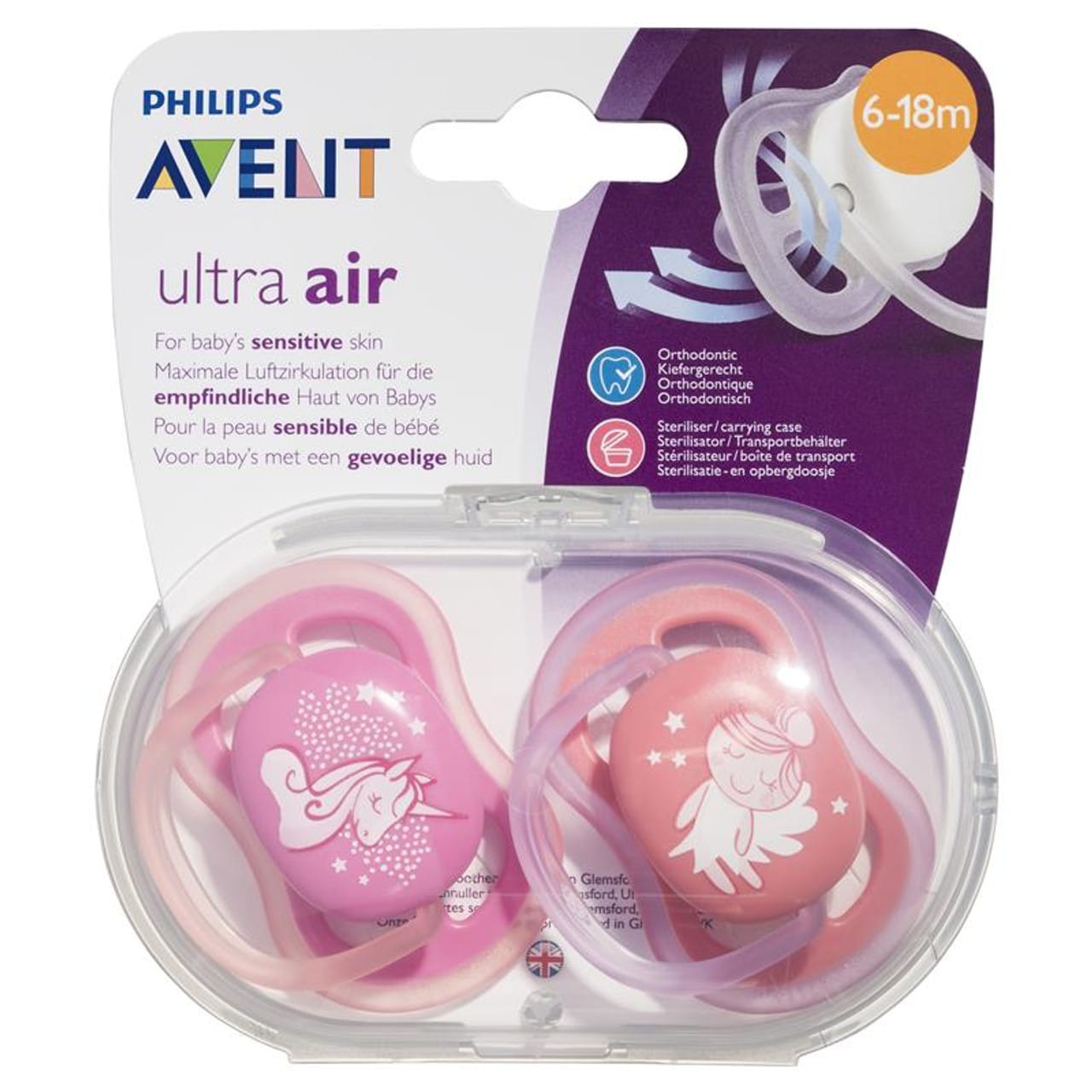 PHILIPS Avent Ultra Soft Soother 6-18M(SCF344/23)