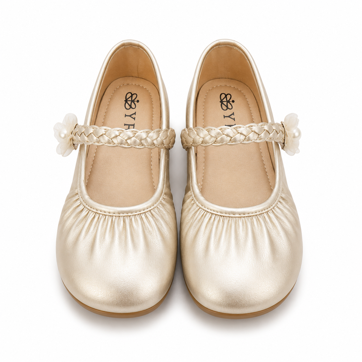 Baby Girl Golden Pumps