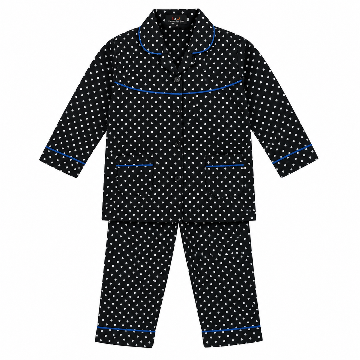 Black Cotton Night Suit