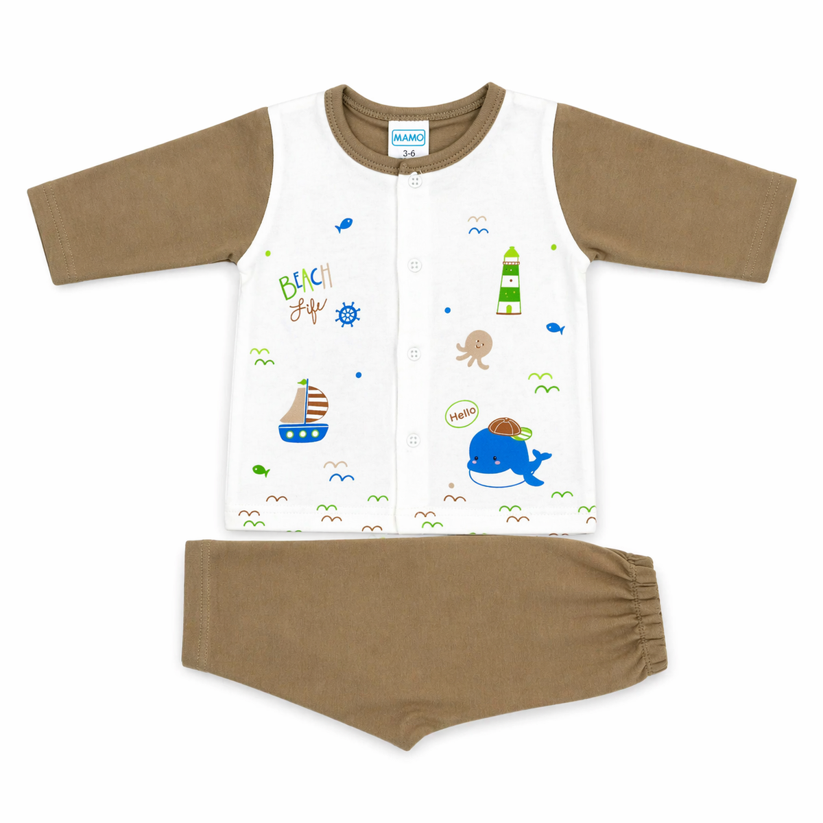 Sea Creature Night Suit-Brown