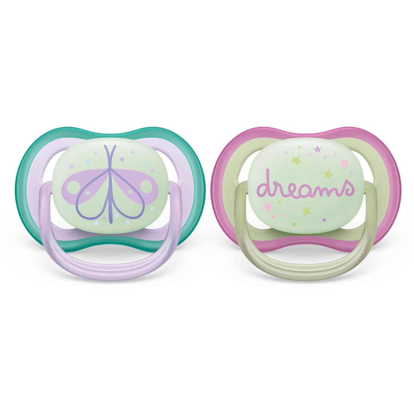 Philips Avent Night time 0-6M Girl Pacifier (SCF376/19)