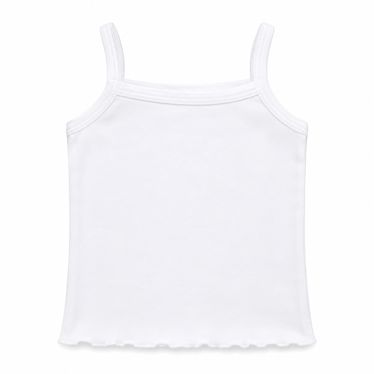 White Cami Top For Baby Girl