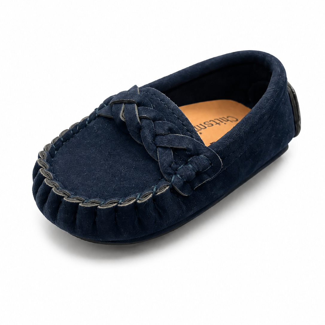 Baby Boy Navy Blue Loafers