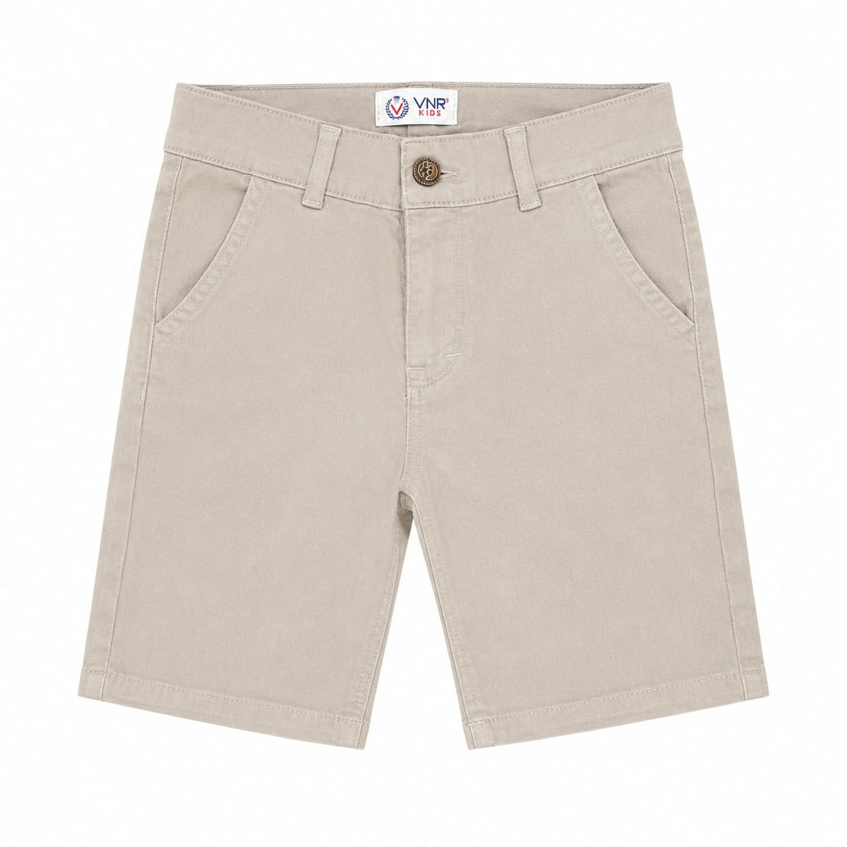 Baby Boy adjustable lastic Shorts - Khaki Grey