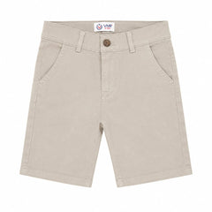 Baby Boy adjustable lastic Shorts - Khaki Grey