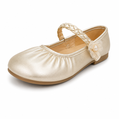 Baby Girl Golden Pumps