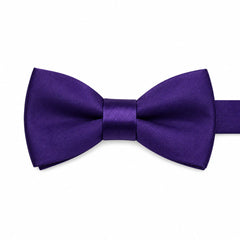 Purple Silk Bow Tie