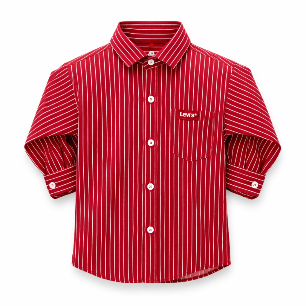 Full Sleeves Red Stripes Shirt