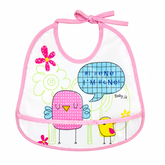 Waterproof Pink Bird Bib