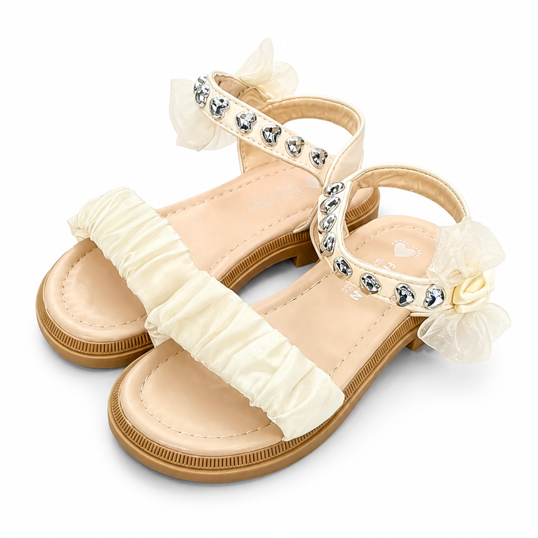 Baby Girl Heart Stone Sandal