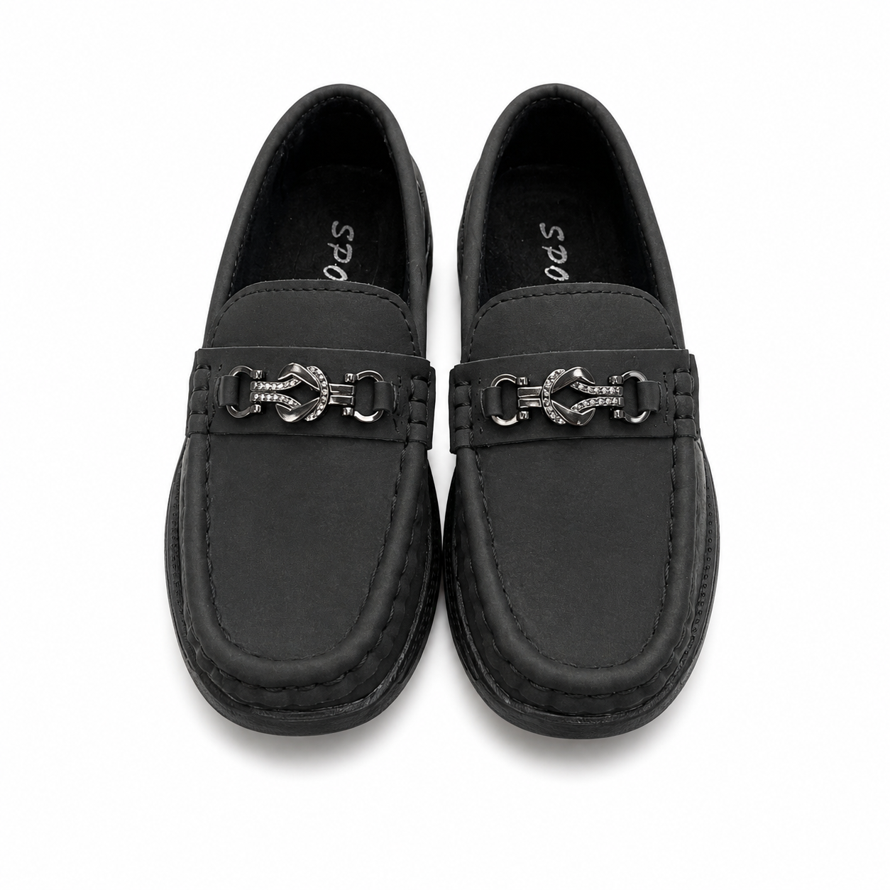 Baby Boy Black Loafers