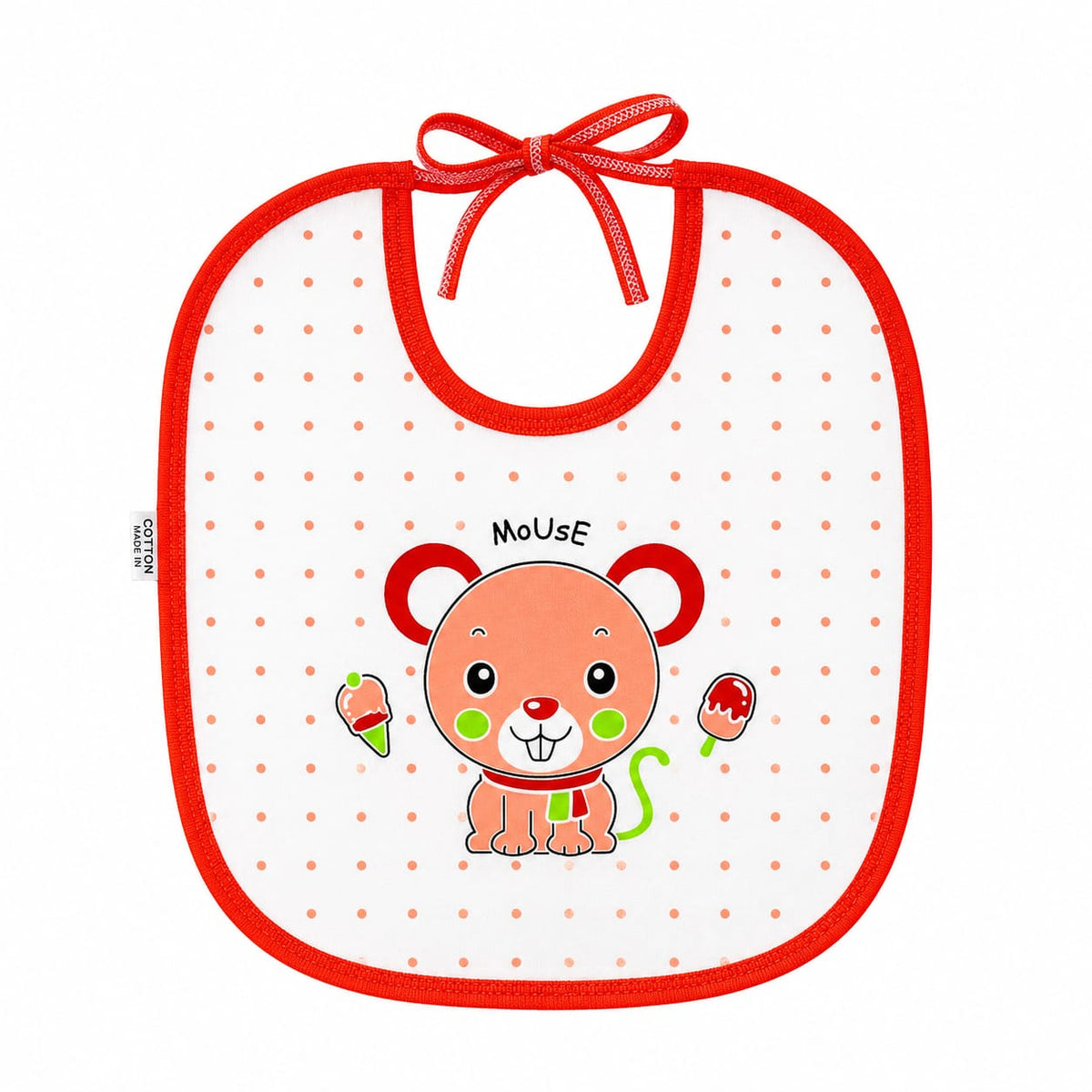 Infants Baby Plastic Bib - Orange
