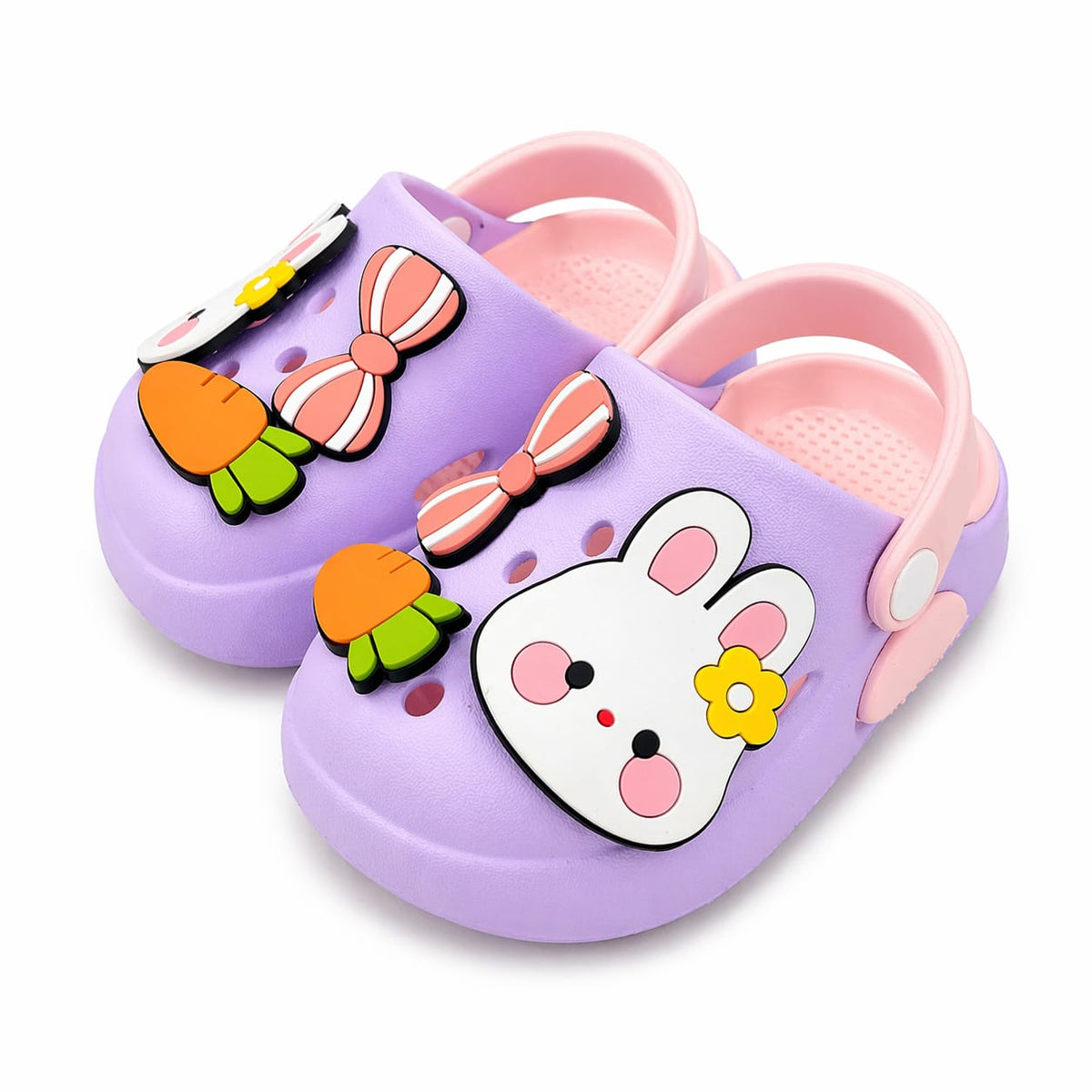 Baby Girl Purple Bunny Clogs