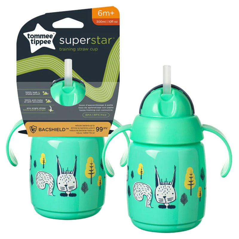 Tommee Tippee Superstar Training Straw Cup-Green