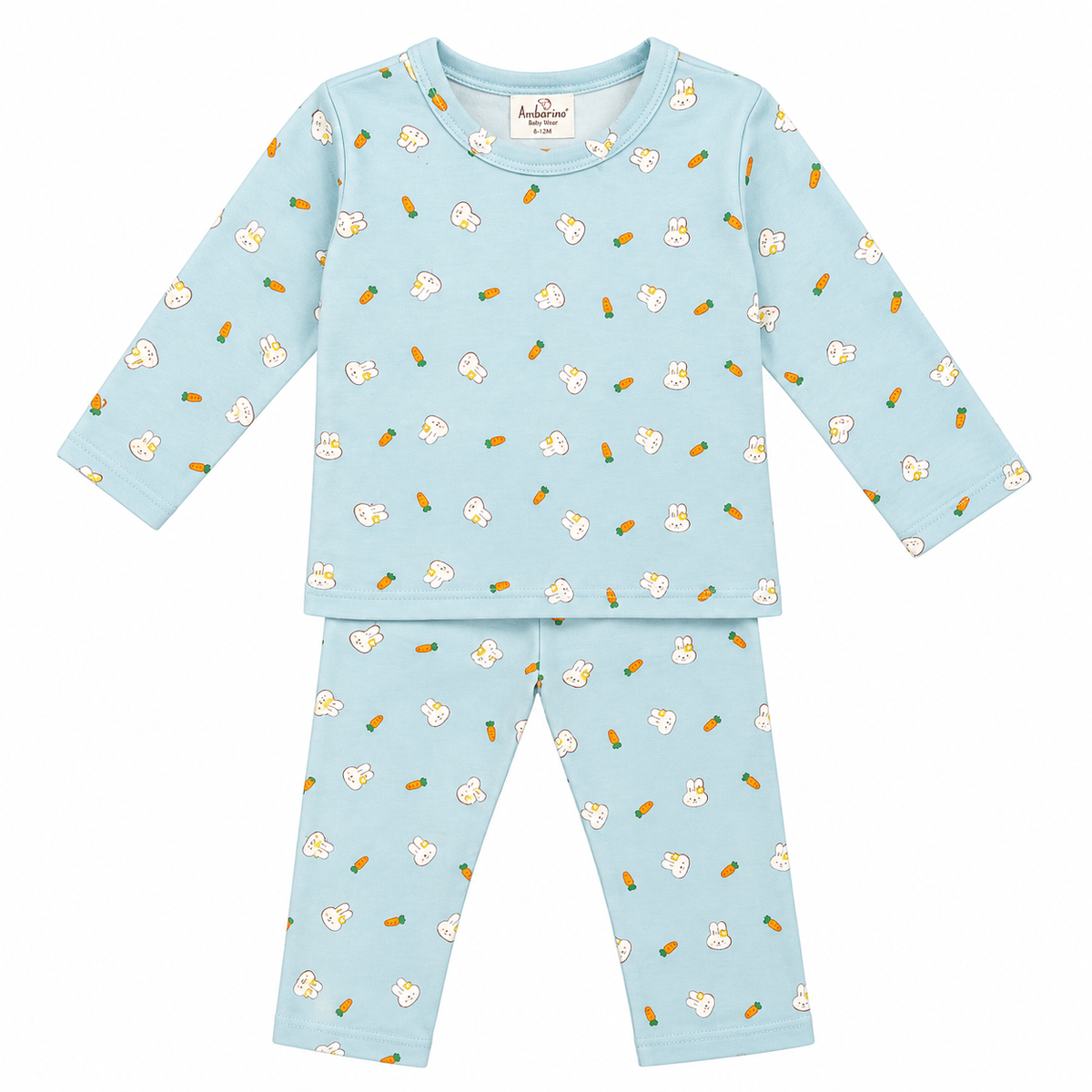 Infants Baby Girl Blue Rabbit Night Suit