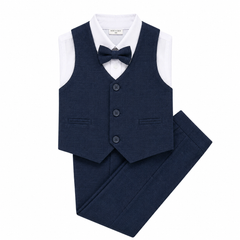 4PC Baby Boy Navy Blue Suit