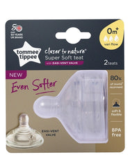 Tommee Tippee Closer to Nature PK of 2 teats- Vari flow