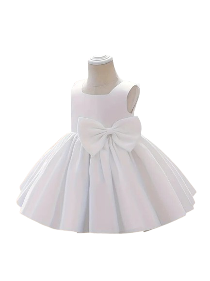 White Silk Party Wear Frock