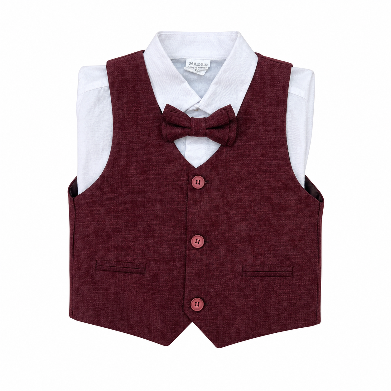 4PC Baby Boy Marron Suit