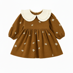 Baby Girl Brown Floral Frock
