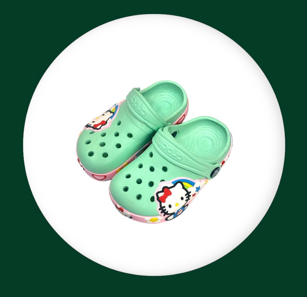 Hello Kitty Crocs-Sea Green