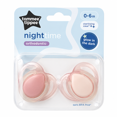 Night Time Pacifier 2-PK Tommee Tippee 0-6M - 533465
