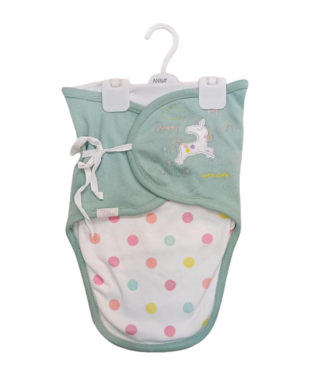 Unicorn Hooded Swaddle Sheet/Wrapping Sheet/Receiving Blanket/Green