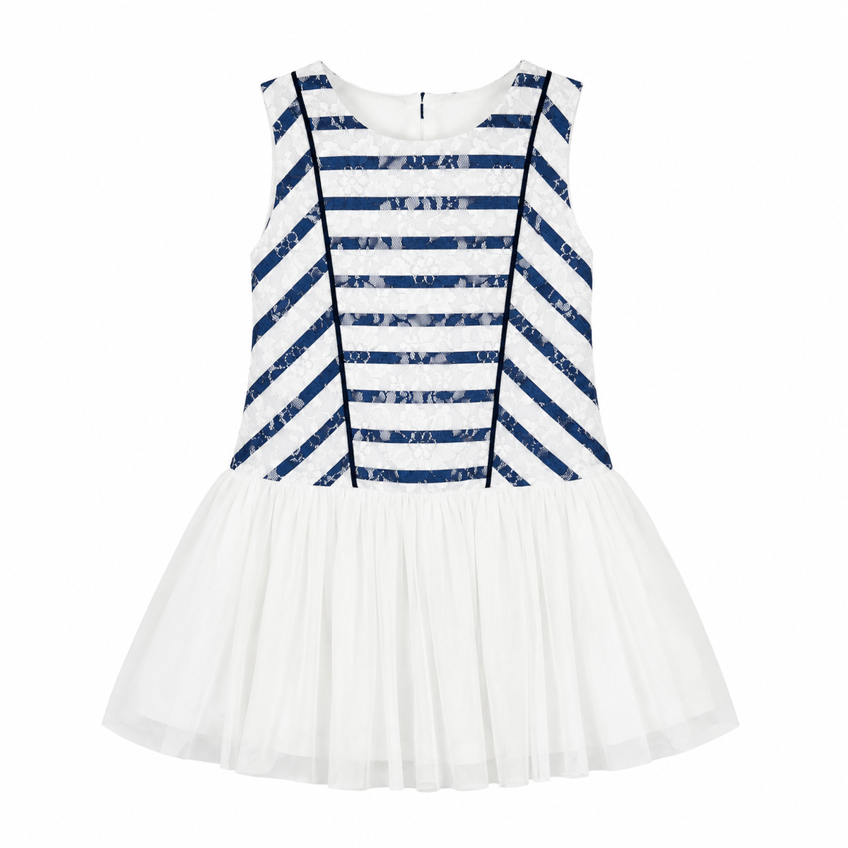 Blue Stripes Baby Girl Frock