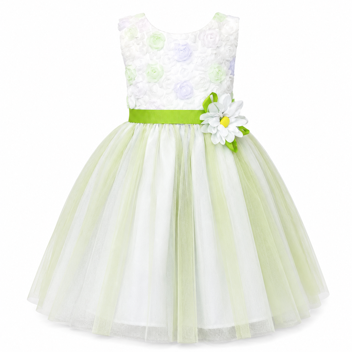 Green Floral Frock