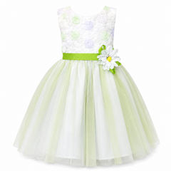 Green Floral Frock