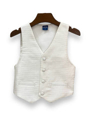 White Embrioded Waistcoat