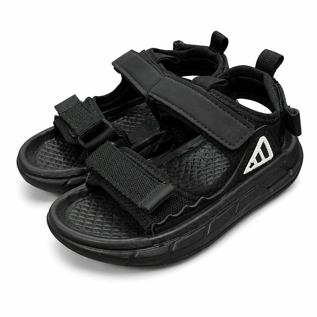 Baby Boy Black Strap Sandals