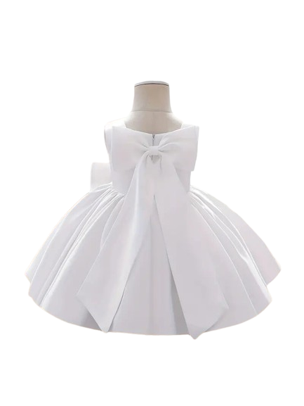 White Silk Party Wear Frock